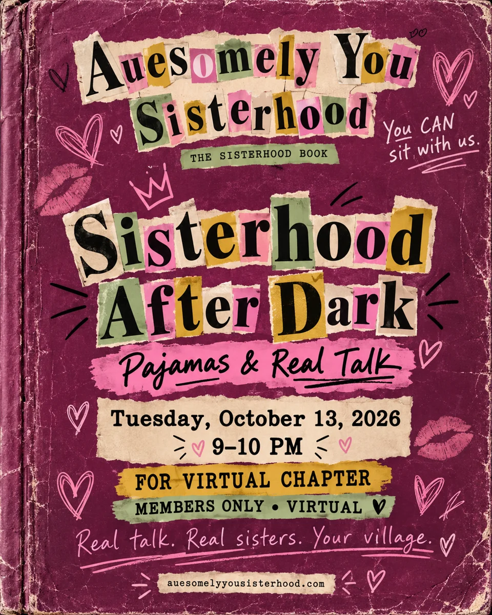 Sisterhood After Dark™ original October 2026 event flyer