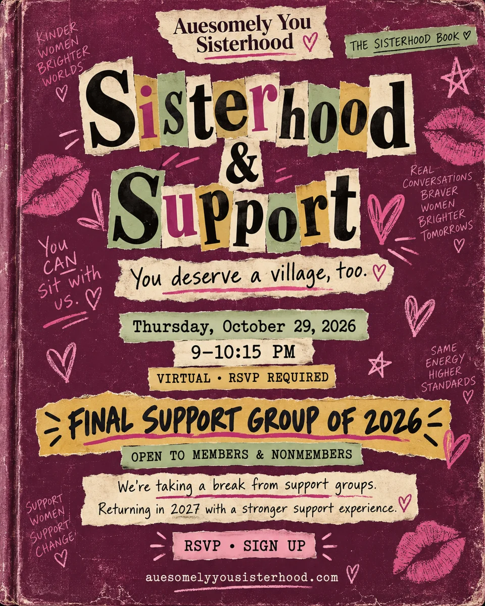 Sisterhood & Support™ original October 2026 event flyer